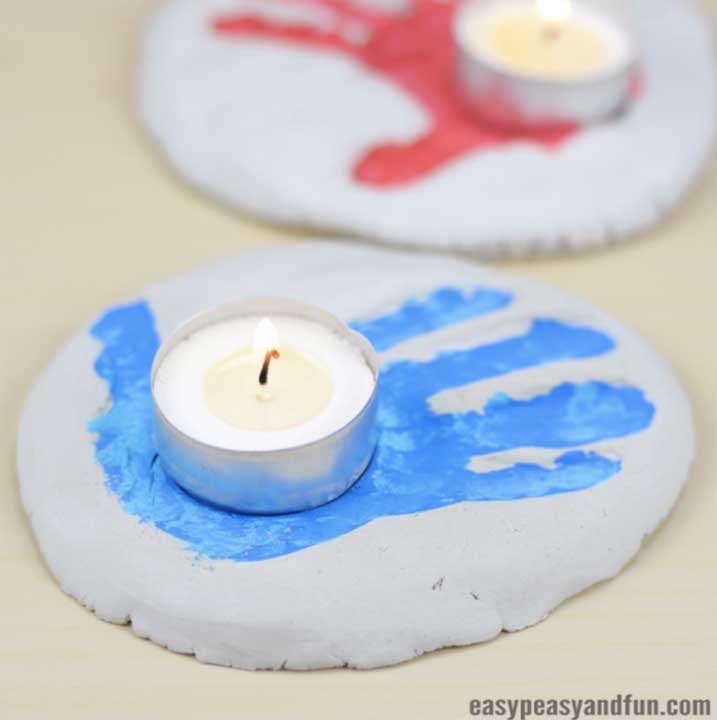 Clay Candle Holders Mothers Day Gift