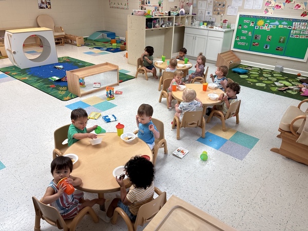 Children in a classroom learning holidays around the world preschool. 